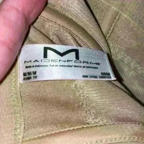 Maidenform shapewear waist trainer nipper cincher corset w clasps sz med - Picture 3 of 5